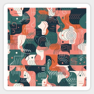 Abstract philosophy - Abstract Mindset Seamless Pattern Sticker